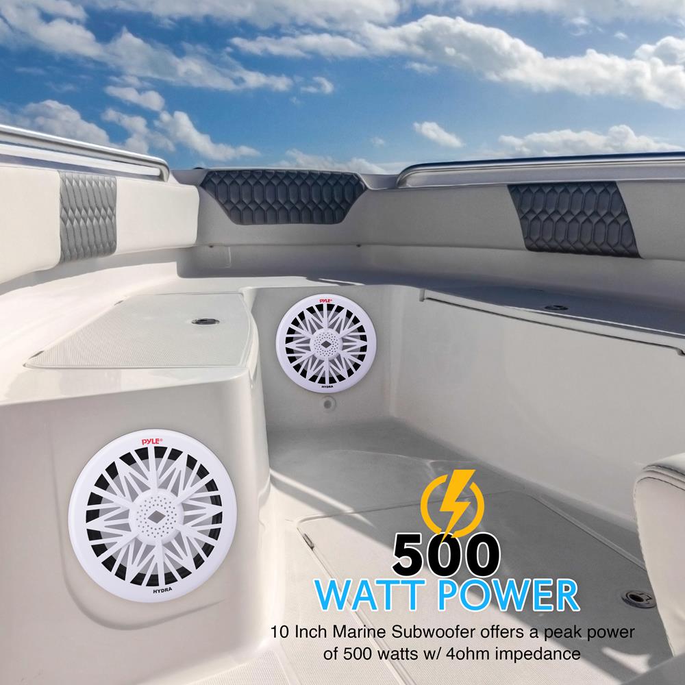 10" Marine Subwoofer 500W Waterproof Polypropylene Cone