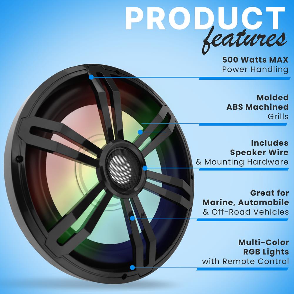 12" Slim Waterproof Subwoofer