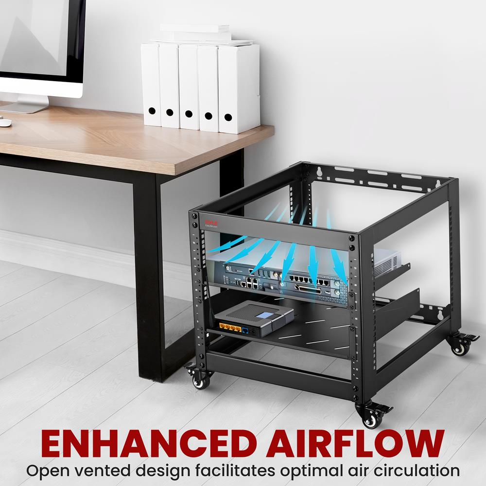 10U Open Frame Server Rack - Heavy-Duty Steel
