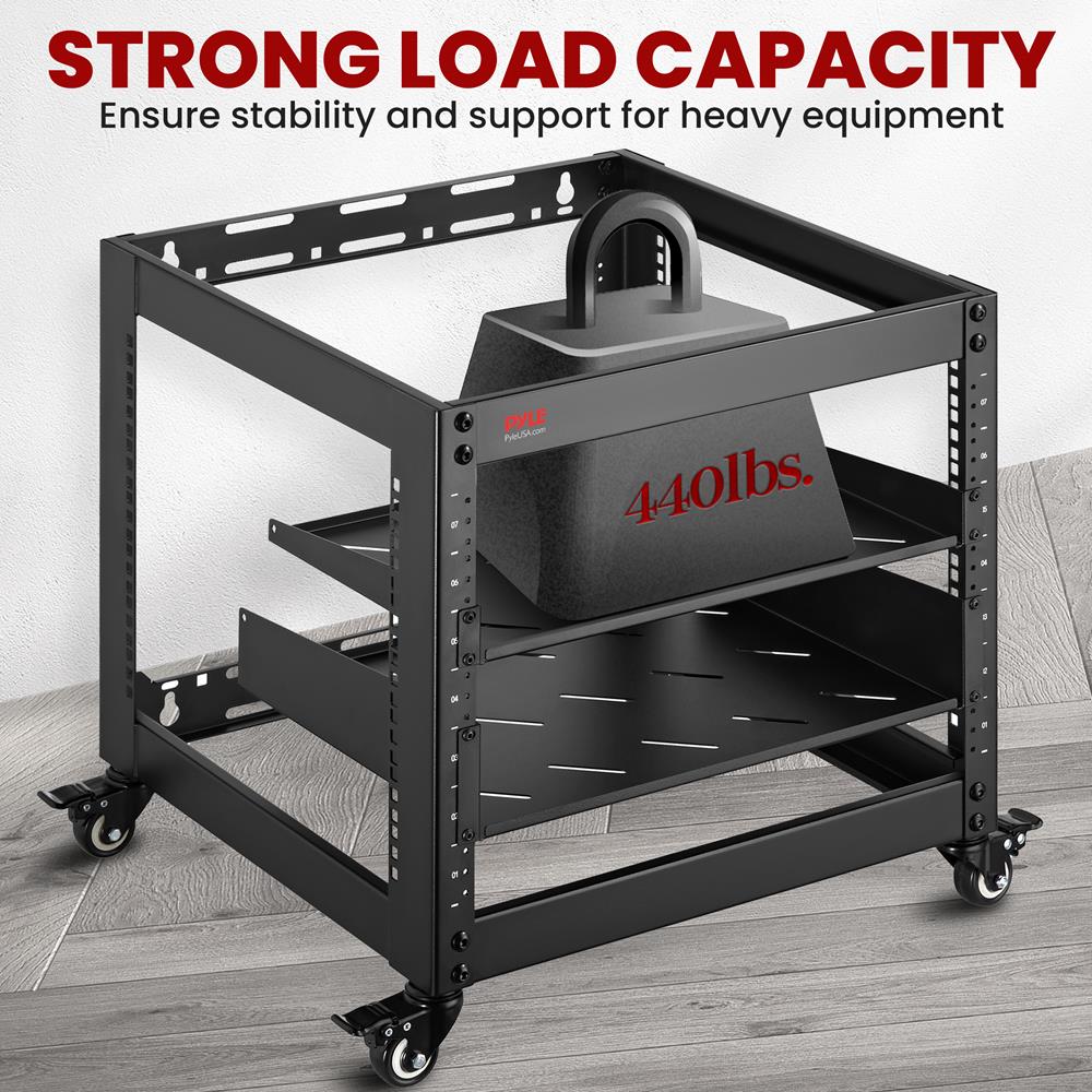 10U Open Frame Server Rack - Heavy-Duty Steel