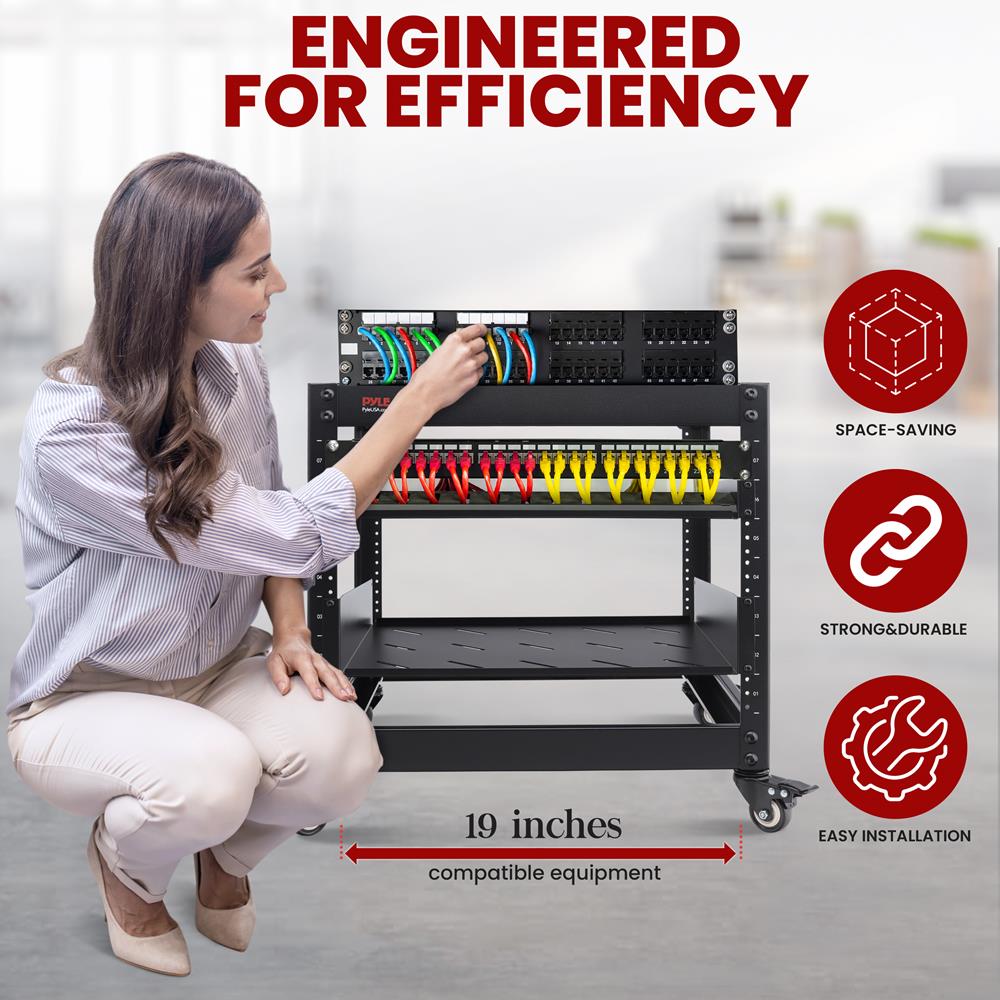 10U Open Frame Server Rack - Heavy-Duty Steel