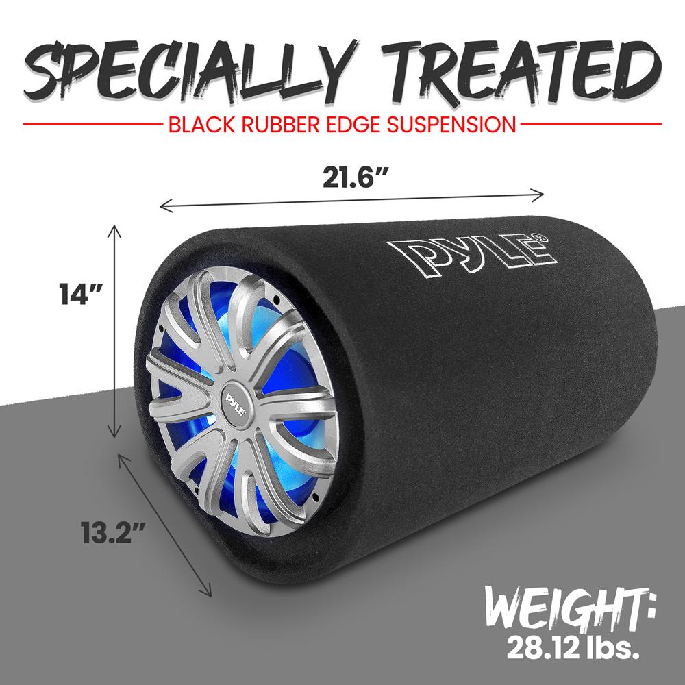 12" 600W Subwoofer Tube - Deep Bass, Aluminum Voice Coil