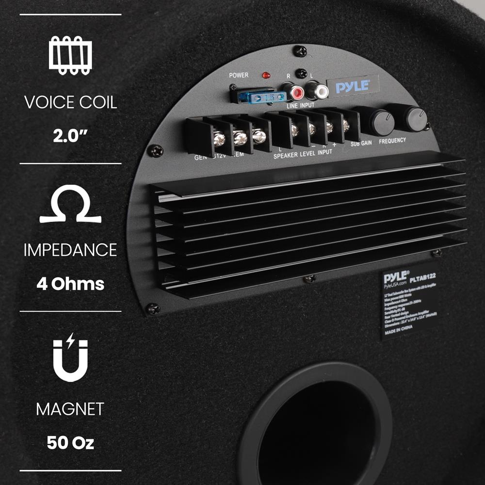 12" 600W Subwoofer Tube - Deep Bass, Aluminum Voice Coil
