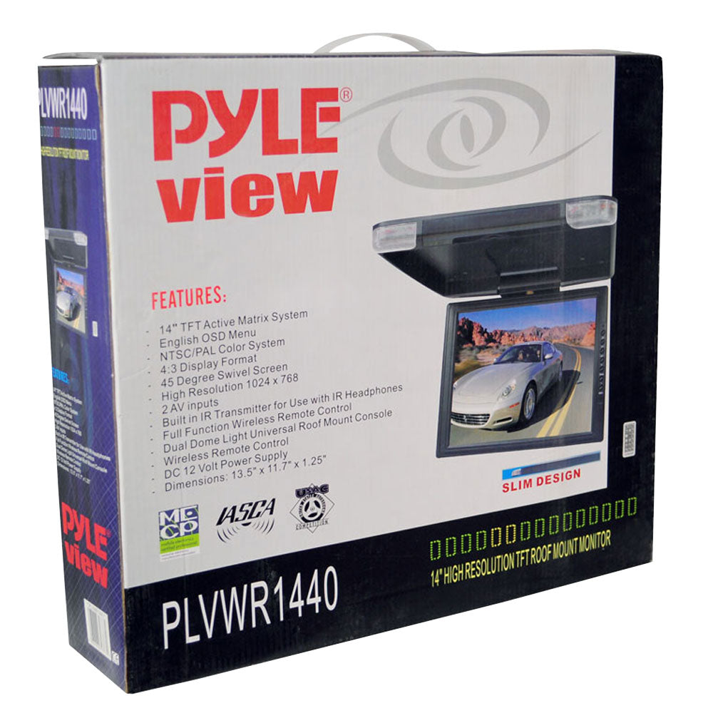 14" Car Overhead Monitor Display Screen