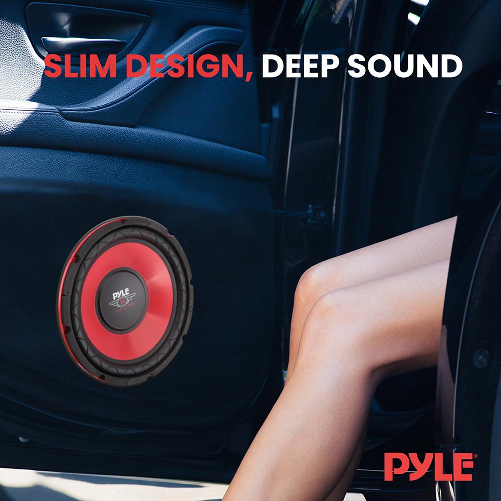10" Car Subwoofer 600W Power Red Cone 4 Ohm 1.5" Voice Coil