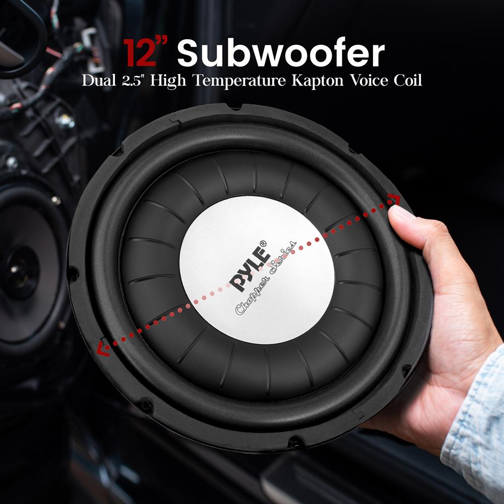 12" Low Profile Car Subwoofer 1200 Watt