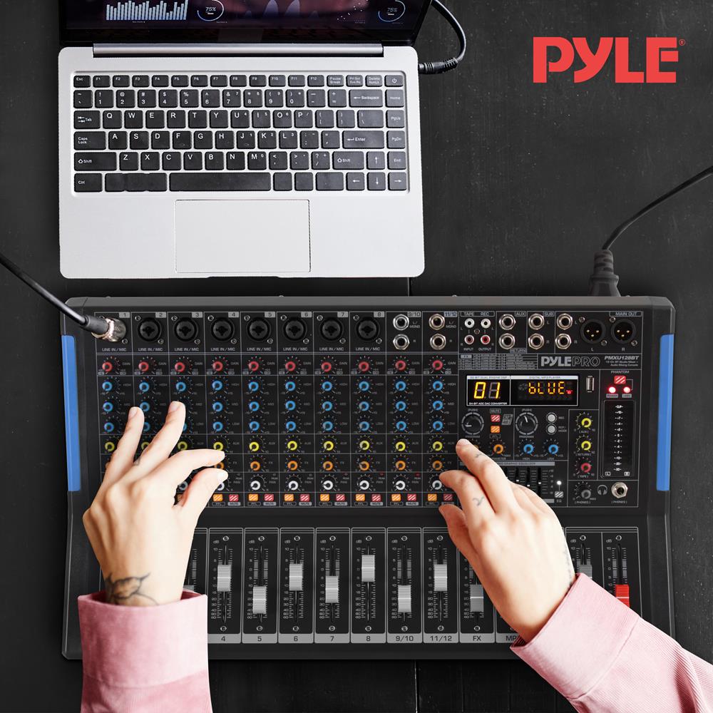 12-Channel Bluetooth Studio Mixer - USB Recording