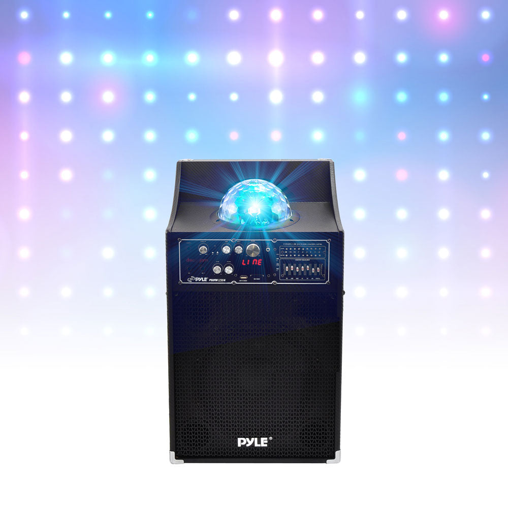 12" PA Speaker System 1000W Power USB/SD/FM Disco Lights