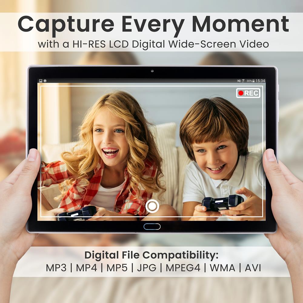 10.1" Full HD Android Tablet for Kids, Quad-Core