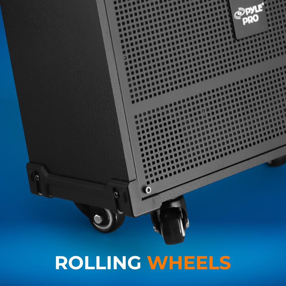12" Portable Bluetooth Speaker System, Rechargeable, 800W