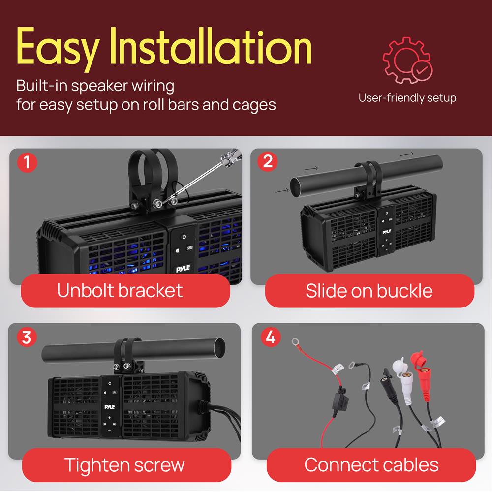 11" Powered ATV/UTV Soundbar System