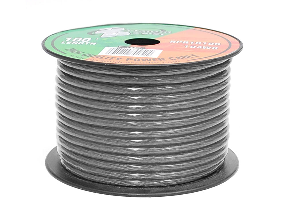 10-Gauge Ground Wire, 100ft Flexible OFC Cable, Translucent