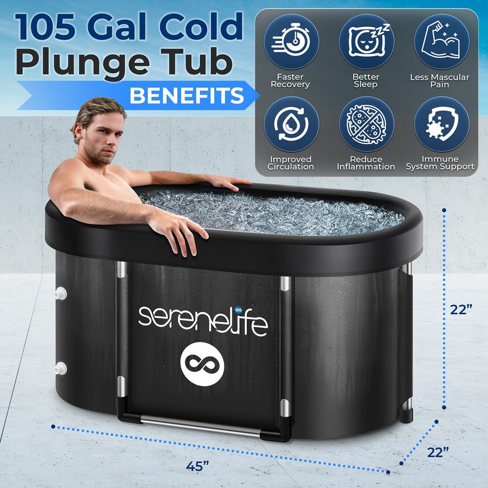 105 Gallon Insulated Ice Bath Tub, Quick Setup
