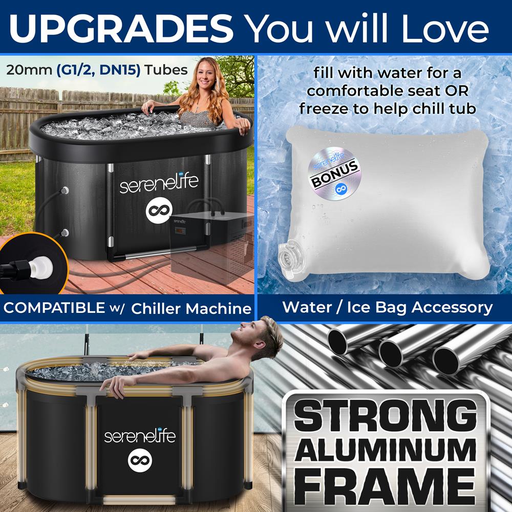 105 Gallon Insulated Ice Bath Tub, Quick Setup