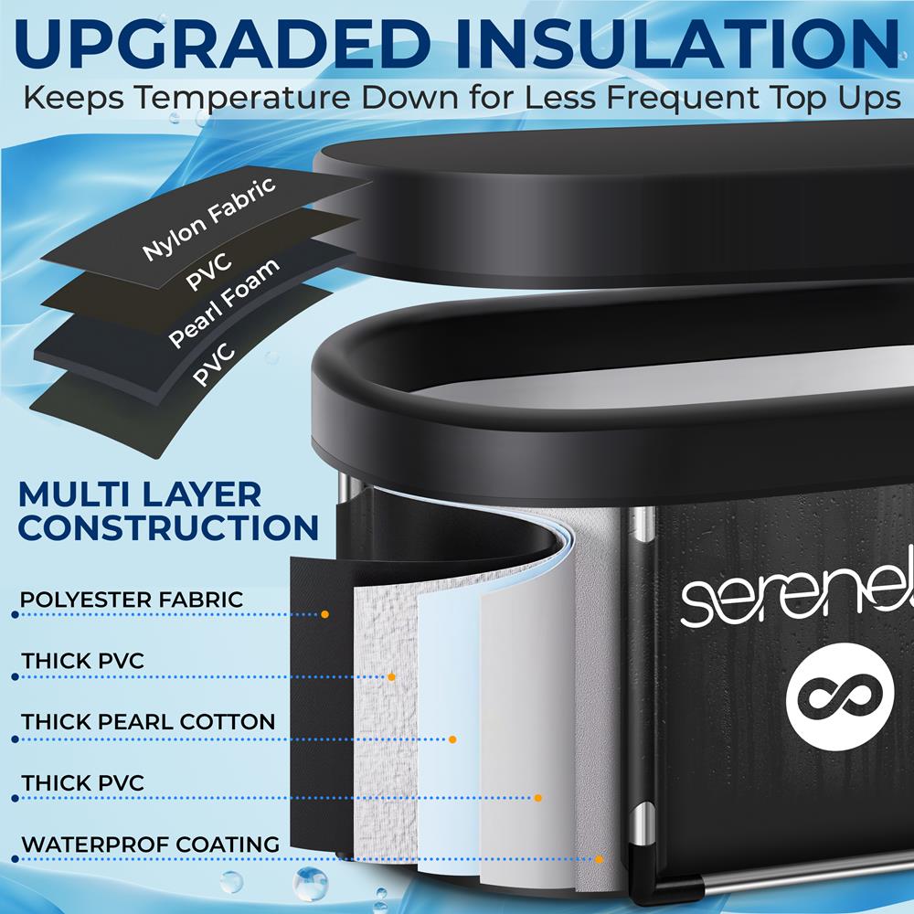 105 Gallon Insulated Ice Bath Tub, Quick Setup
