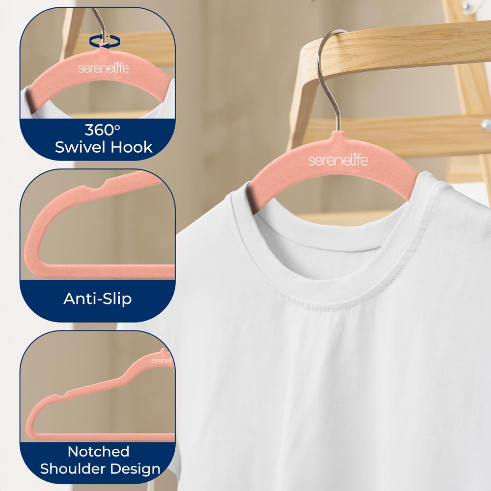 100 Velvet Hangers - Non-Slip, Space-Saving