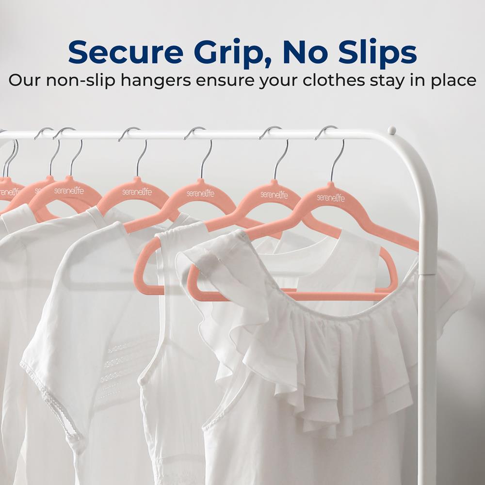 10-Pack Velvet Hangers Non-Slip Space-Saving 360 Swivel
