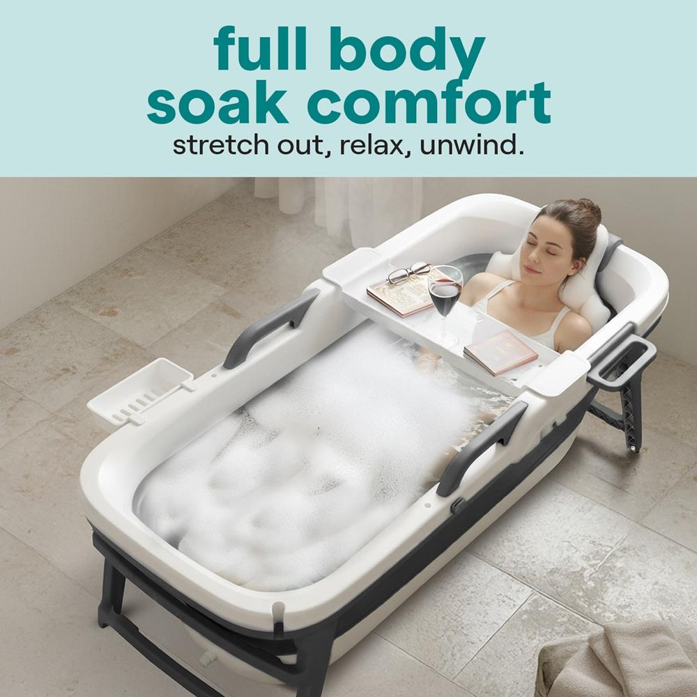 1.5M Foldable Bathtub Set - Includes Lid, Tray, Bag