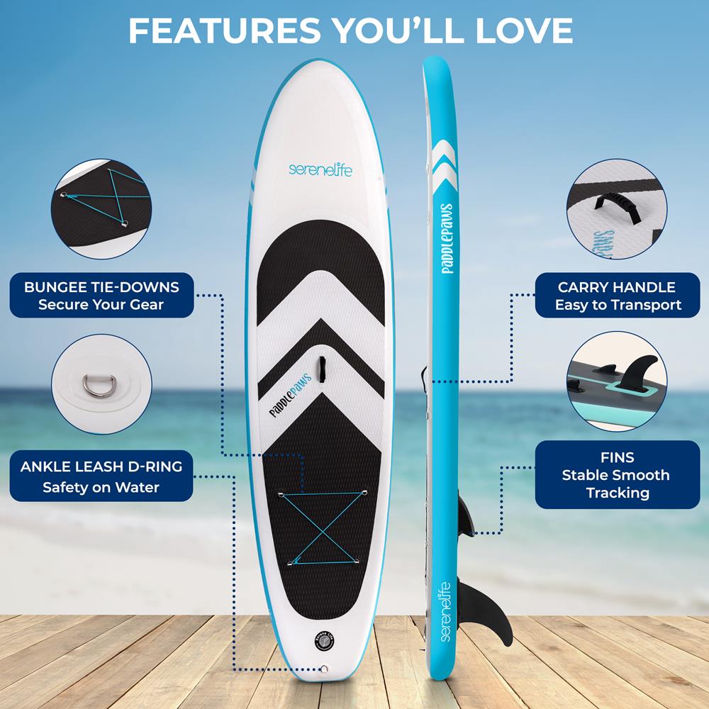 11'6" Inflatable SUP - Pet-Friendly