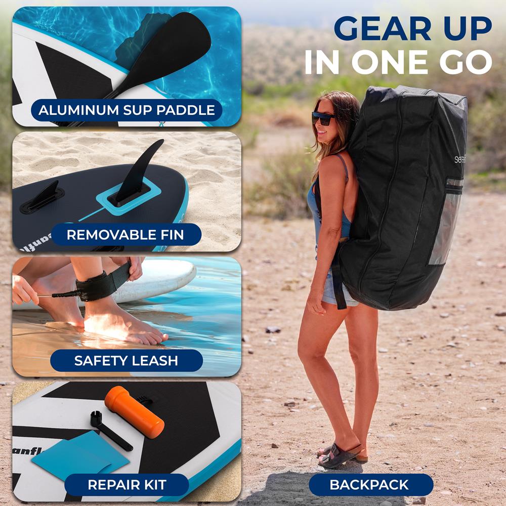 11'6" Inflatable SUP - Pet-Friendly
