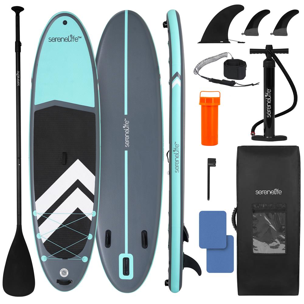 11' Inflatable SUP, Pet-Friendly, Non-Slip Deck