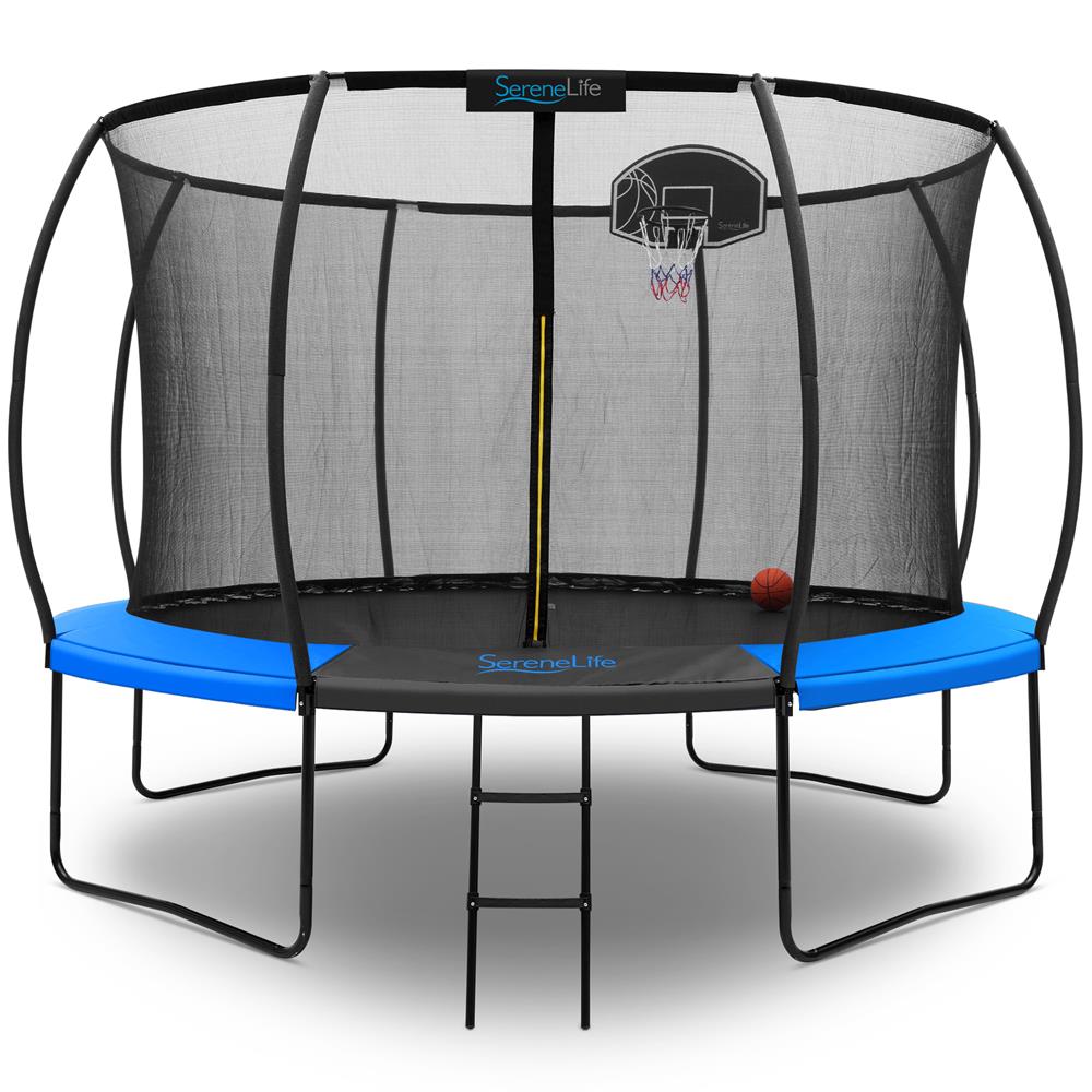 12FT Outdoor Trampoline for Kids - Safe Design
