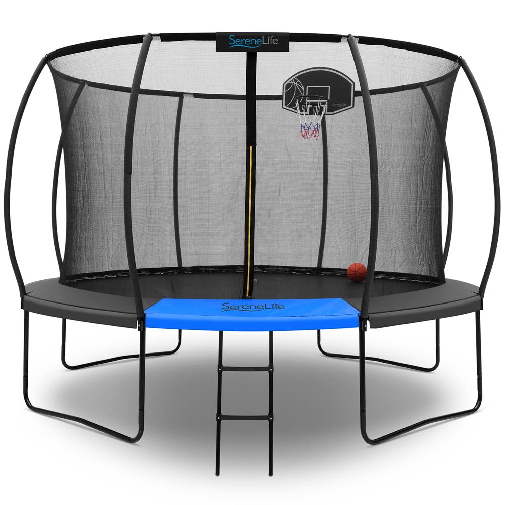 12FT Outdoor Trampoline for Kids - Safe Design