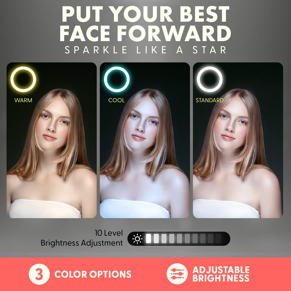11" LED Selfie Ring Light, Adjustable Tripod