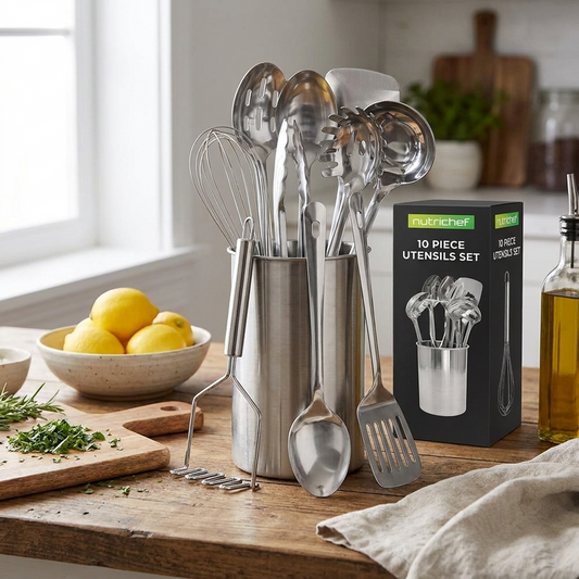 10 Pcs. Stainless Steel Kitchen Utensils Set