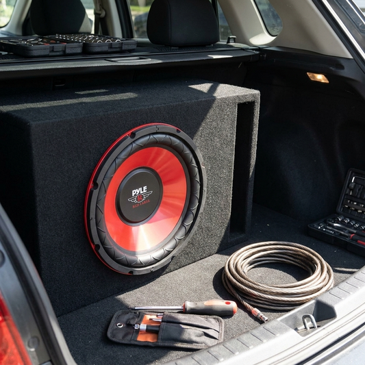 10" Car Subwoofer 600W Power Red Cone 4 Ohm 1.5" Voice Coil