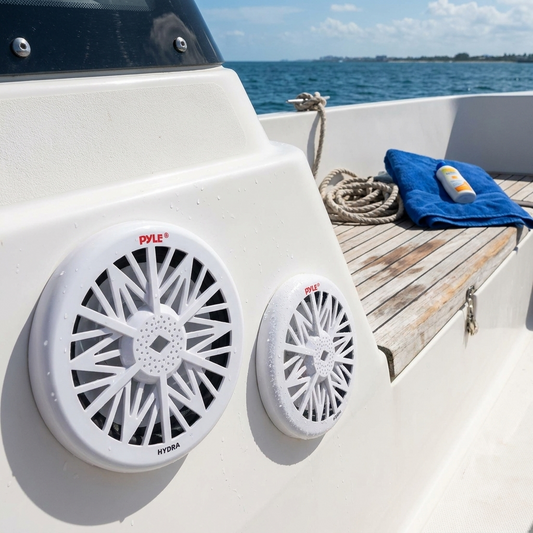 10" Marine Subwoofer 500W Waterproof Polypropylene Cone White