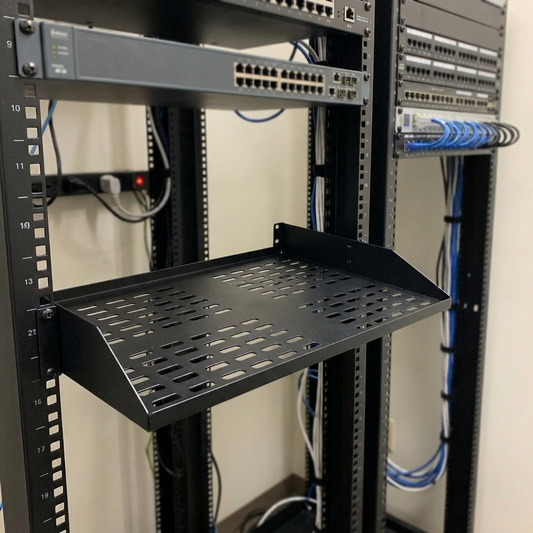 10-Pc 1U Server Rack Shelf Mount Tray (10-Pack)