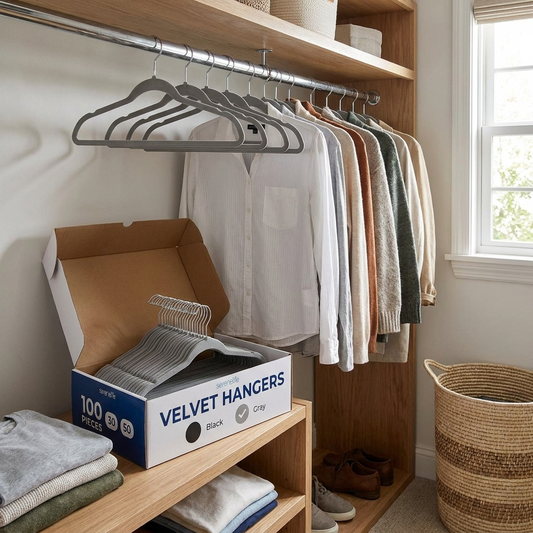 Velvet Hangers Gray