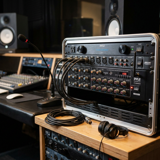 12-Channel Bluetooth Amplifier 6000W Multi-Zone Mixer with USB/SD/AUX