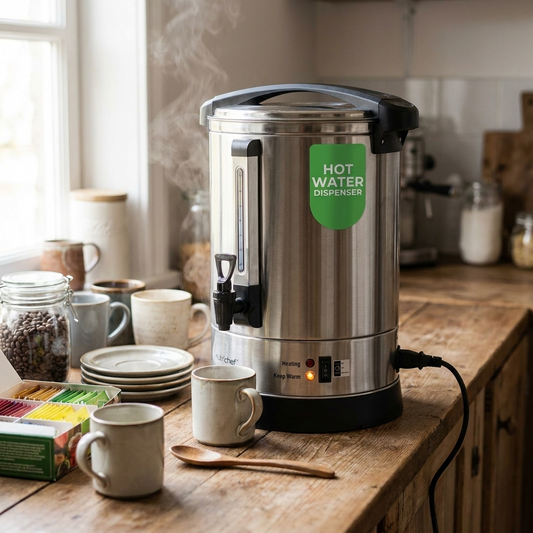 13L Water Boiler & Dispenser, Consistent Heat, Stainless Steel, Silver